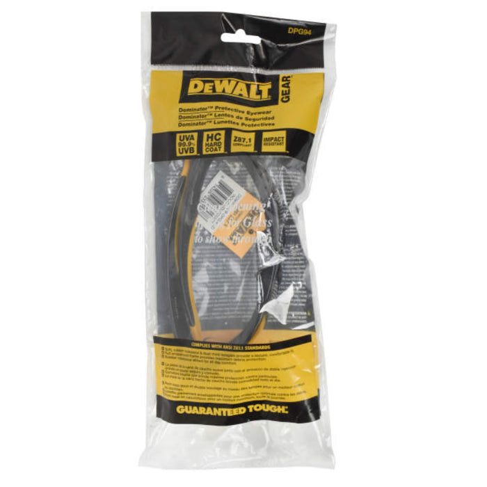 DEWALT® Dominator™ Full Frame UV Protected Safety Glasses - Indoor / Outdoor Lens - DPG94