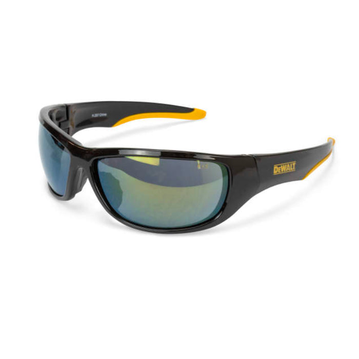 DEWALT® Dominator™ Full Frame UV Protected Safety Glasses - Yellow Mirror Lens - DPG94