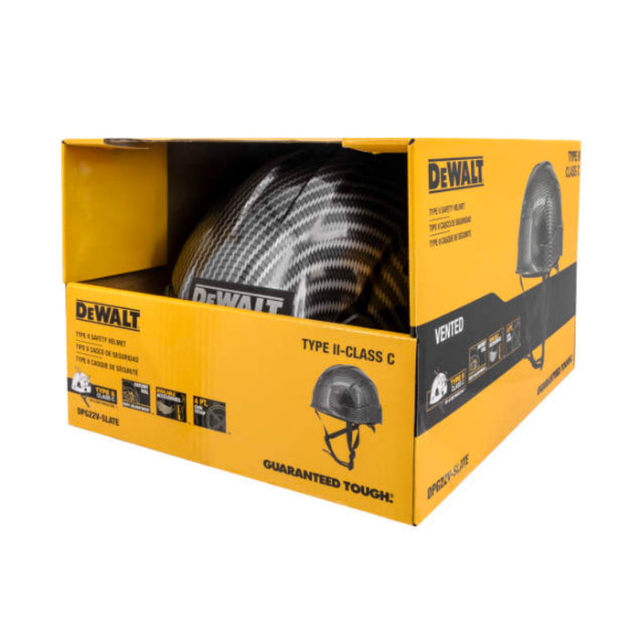 DEWALT® Durable Type II Class C Vented Safety Helmet - 4-Point Retention Chin Strap - DPG22V