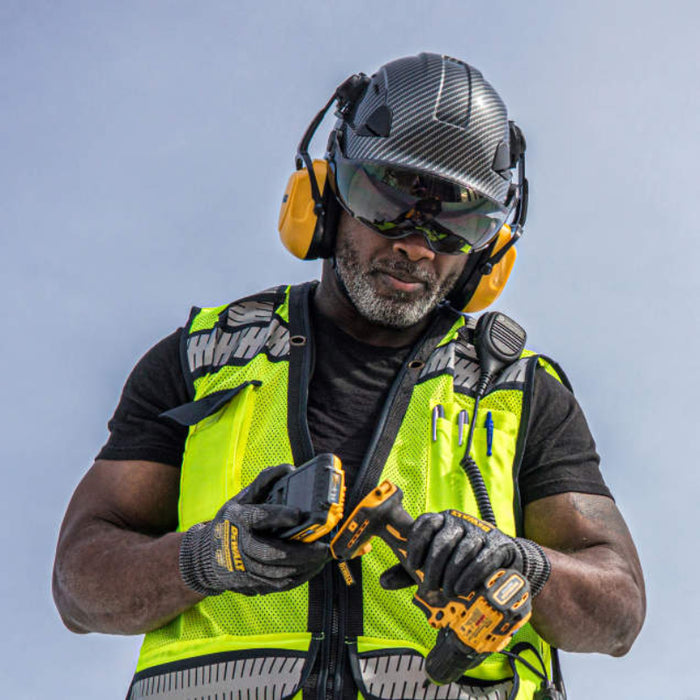 DEWALT® Durable Type II Class C Vented Safety Helmet - 4-Point Retention Chin Strap - DPG22V