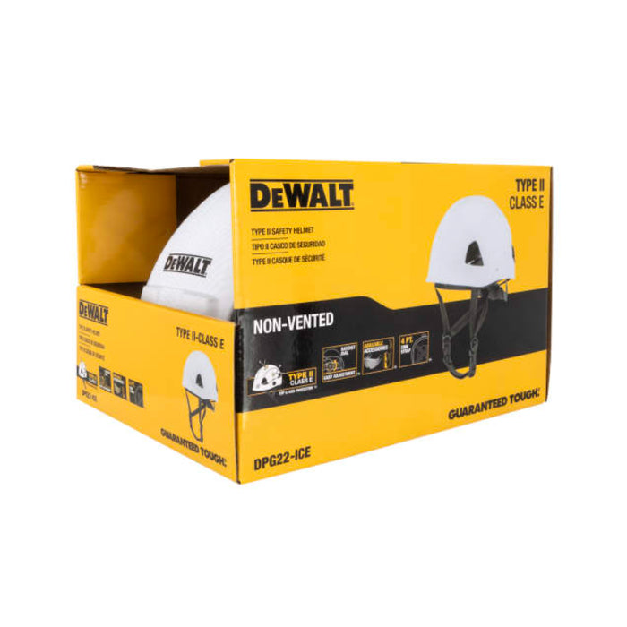 DEWALT® Durable Type II Class E Safety Helmet - 4-Point Retention Chin Strap - DPG22