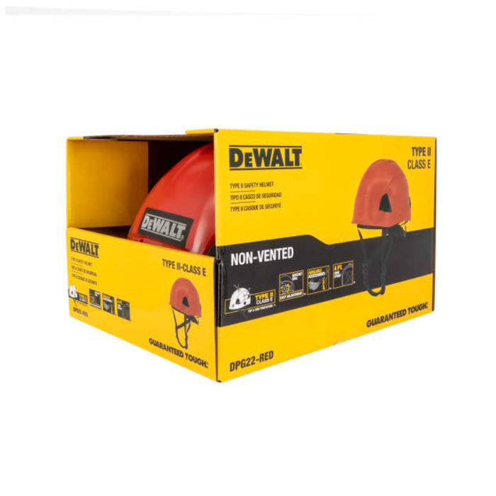 DEWALT® Durable Type II Class E Safety Helmet - 4-Point Retention Chin Strap - DPG22