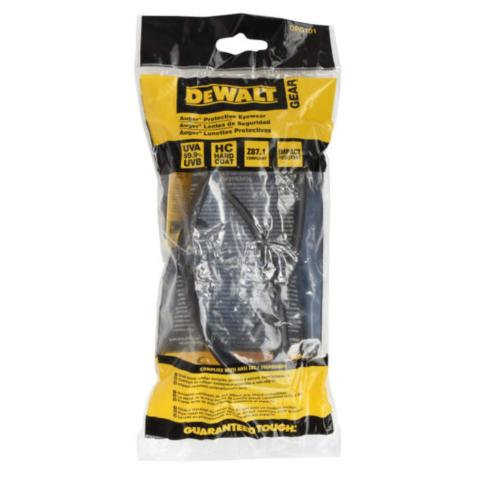 DEWALT® Full Frame Auger® Protective Safety Glasses - Silver Mirror Lens - DPG101