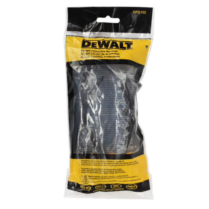 DEWALT® Lightweight Recip® Protective Safety Glasses - Smoke Lens - DPG102