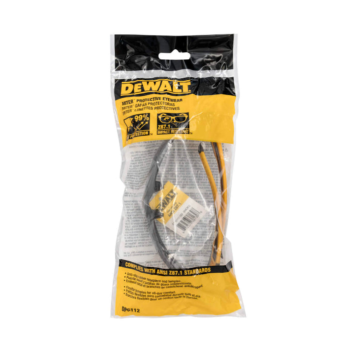 DEWALT® Miter® Full Frame Protective safety Glasses - Smoke Lens - DPG112