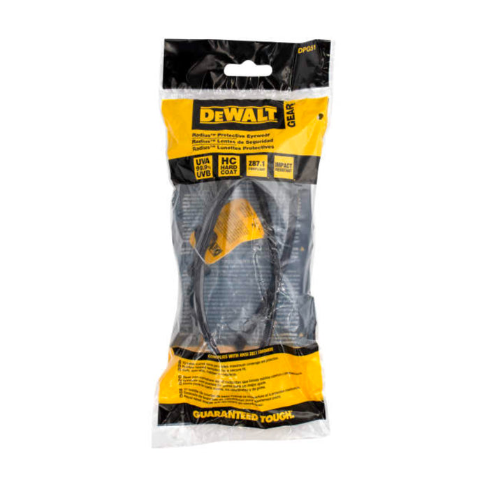 DEWALT® Radius™ Half-Frame Protective Safety Glasses - Silver Lens - DPG51
