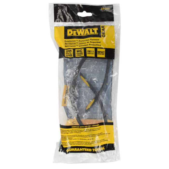 DEWALT® Reinforcer™ Protective Safety Glasses - Clear Lens - DPG58