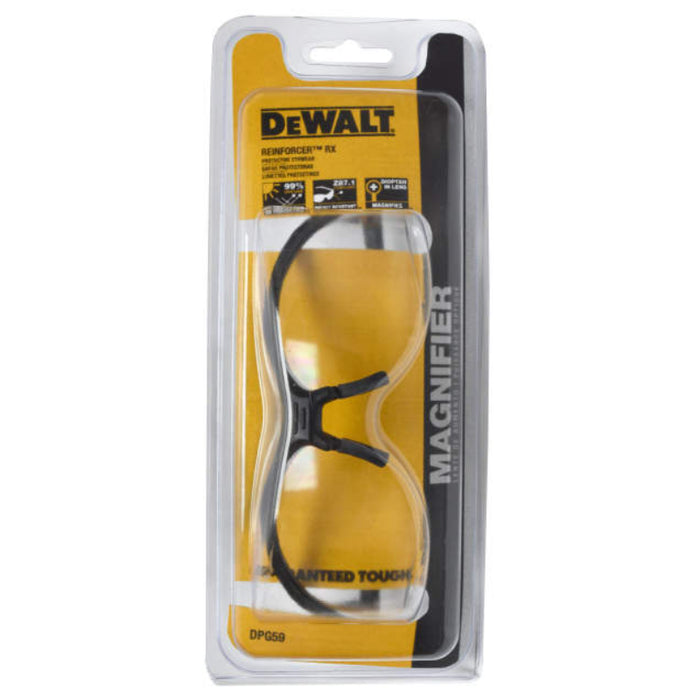 DEWALT® Reinforcer RX™ Protective Safety Glasses With UV Protection - 2.5 Diopter - Clear - DPG59