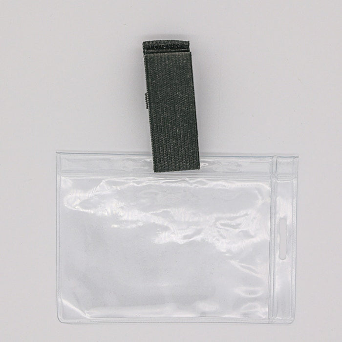 DOME75® Dual Position Hook and Loop Clear ID Holder - DAI99100-CL