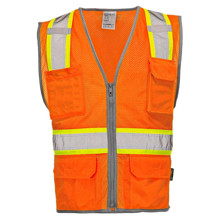 DOME75® DYNAMIC SERIES ANSI Class 2 Hi-Vis Contrast Viz-Cool Mesh Safety Vest - DV2123
