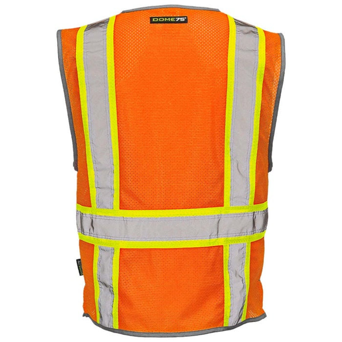 DOME75® DYNAMIC SERIES ANSI Class 2 Hi-Vis Contrast Viz-Cool Mesh Safety Vest - DV2123