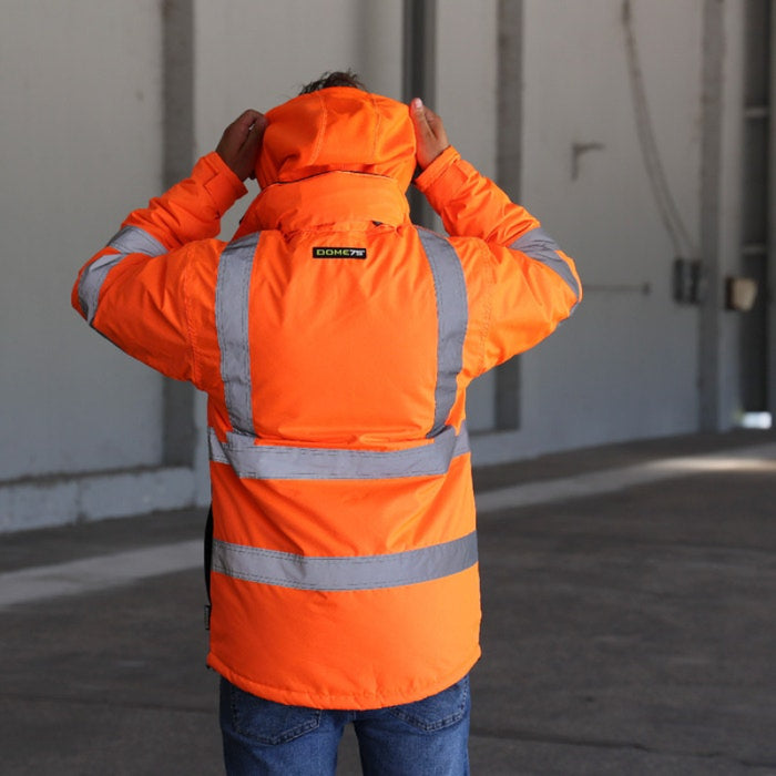 DOME75® DYNAMIC Series ANSI Class 3 Hi-Vis Black Bottom Thermal Chore Coat - DJC3632