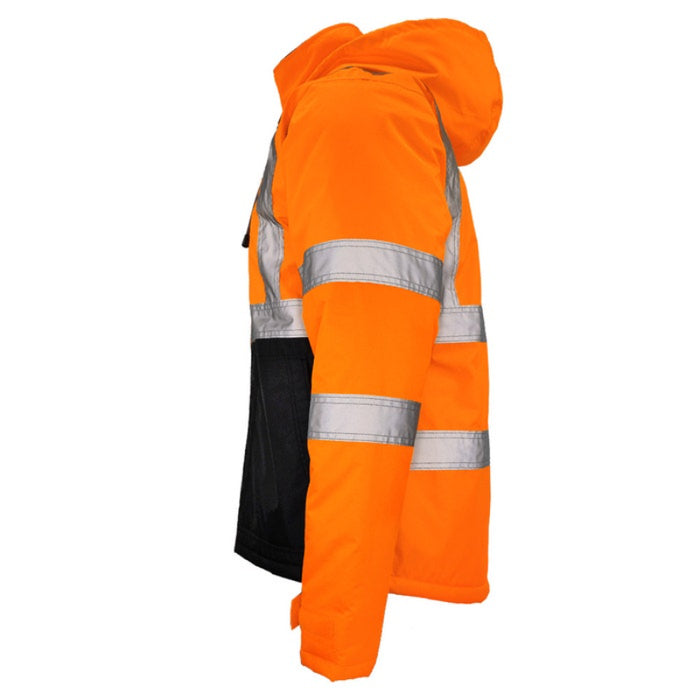 DOME75® DYNAMIC Series ANSI Class 3 Hi-Vis Black Bottom Thermal Chore Coat - DJC3632