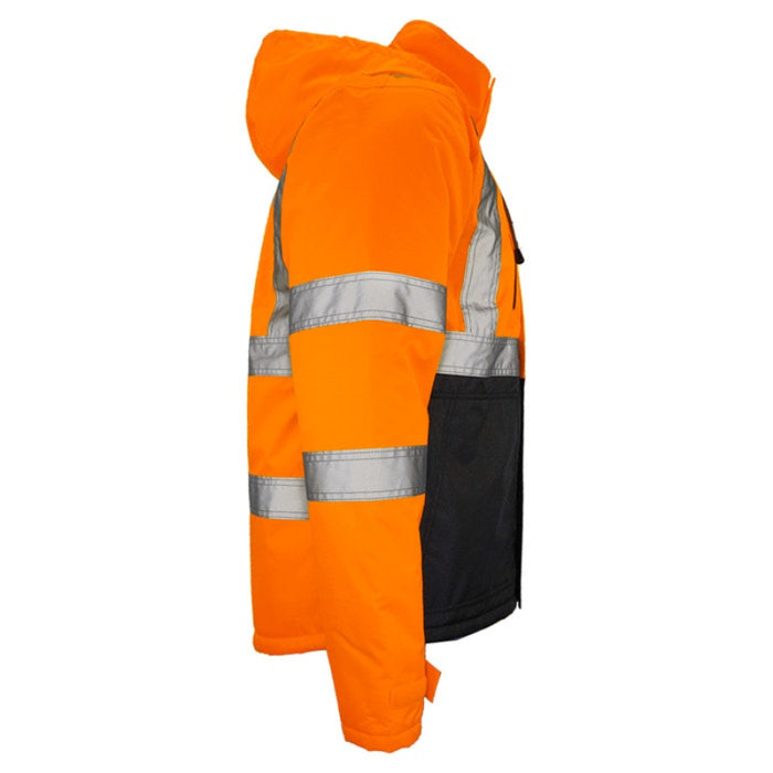DOME75® DYNAMIC Series ANSI Class 3 Hi-Vis Black Bottom Thermal Chore Coat - DJC3632