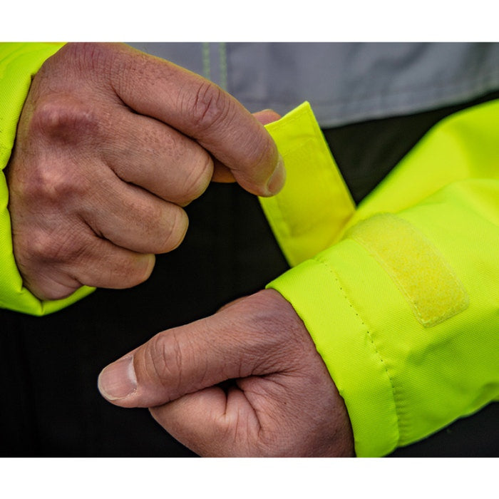 DOME75® DYNAMIC Series ANSI Class 3 Hi-Vis Black Bottom Thermal Chore Coat - DJC3632