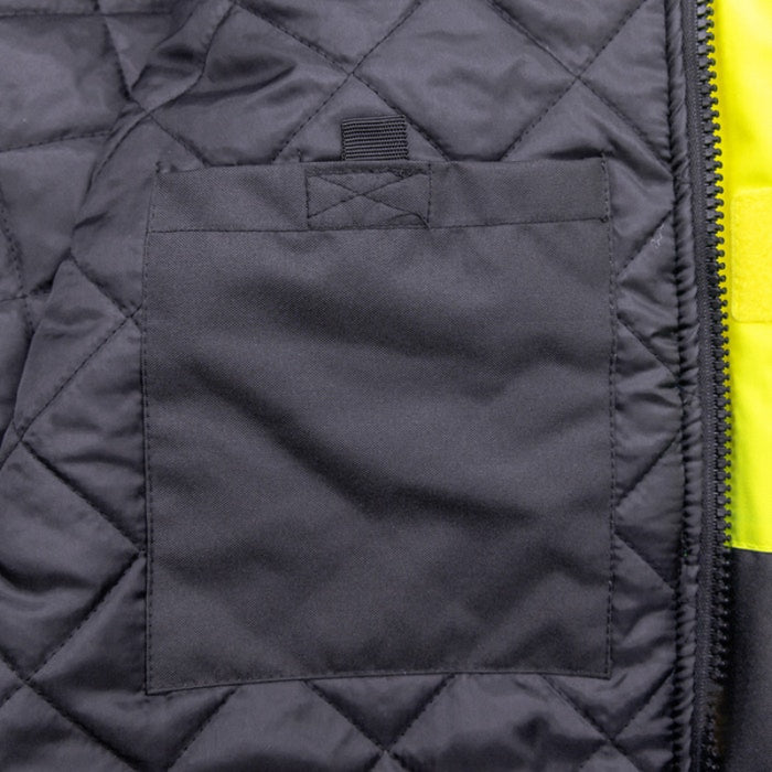 DOME75® DYNAMIC Series ANSI Class 3 Hi-Vis Black Bottom Thermal Chore Coat - DJC3632