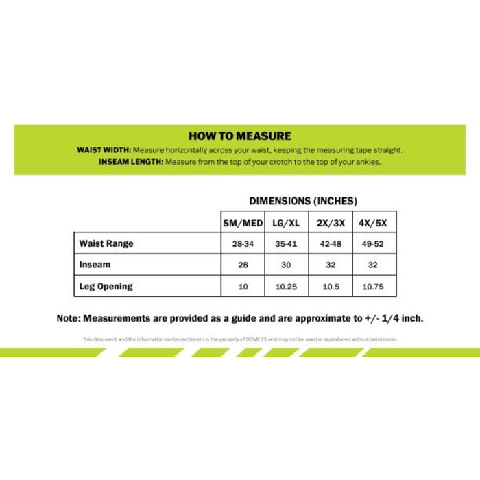 DOME75®  DYNAMIC Series ANSI Class E Hi-Vis Black Bottom Thermal Winter Pant - DBP3752