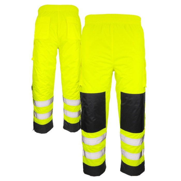 DOME75®  DYNAMIC Series ANSI Class E Hi-Vis Black Bottom Thermal Winter Pant - DBP3752