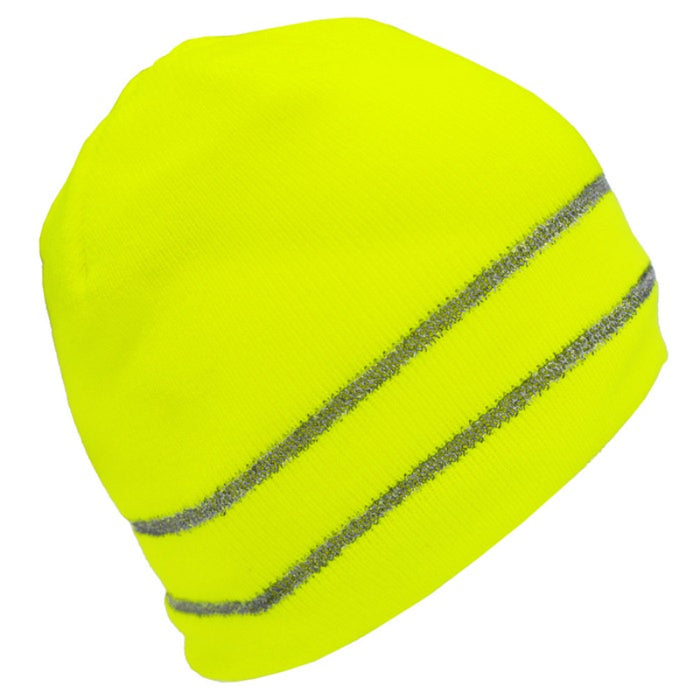 DOME75® DYNAMIC Series Enhanced Visibility Fleece Lined Reflective Knit Beanie - DNB3341