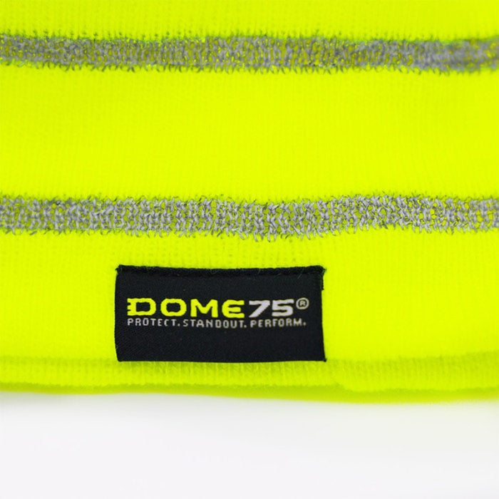 DOME75® DYNAMIC Series Enhanced Visibility Fleece Lined Reflective Knit Beanie - DNB3341