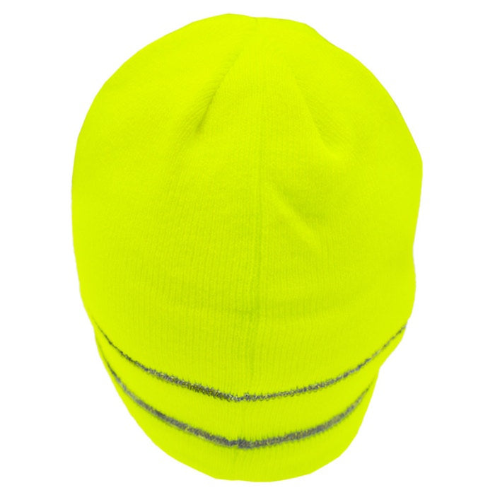 DOME75® DYNAMIC Series Enhanced Visibility Fleece Lined Reflective Knit Beanie - DNB3341