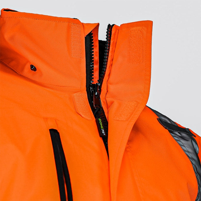 DOME75® DYNAMIC Series Hi-Vis ANSI Class 3 Black Bottom Thermal Bomber Jacket - DJB3832