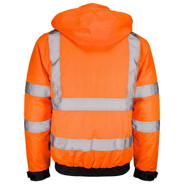 DOME75® DYNAMIC Series Hi-Vis ANSI Class 3 Black Bottom Thermal Bomber Jacket - DJB3832