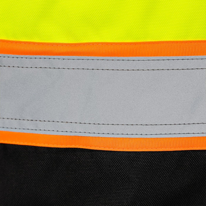 DOME75® DYNAMIC Series Hi-Vis ANSI Class 3 Black Bottom Thermal Bomber Jacket - DJB3832