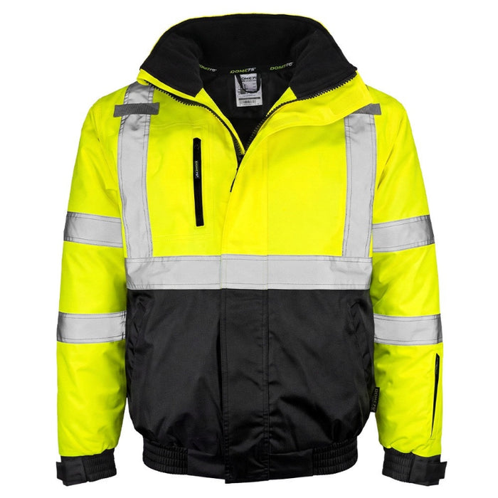 DOME75® DYNAMIC Series Hi-Vis ANSI Class 3 Black Bottom Thermal Bomber Jacket - DJB3832