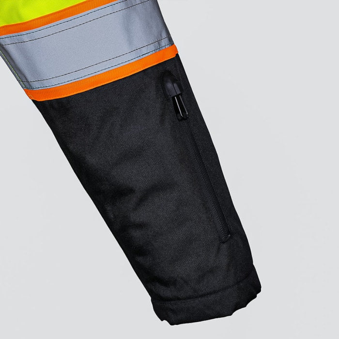 DOME75® DYNAMIC Series Hi-Vis ANSI Class 3 Black Bottom Thermal Bomber Jacket - DJB3832