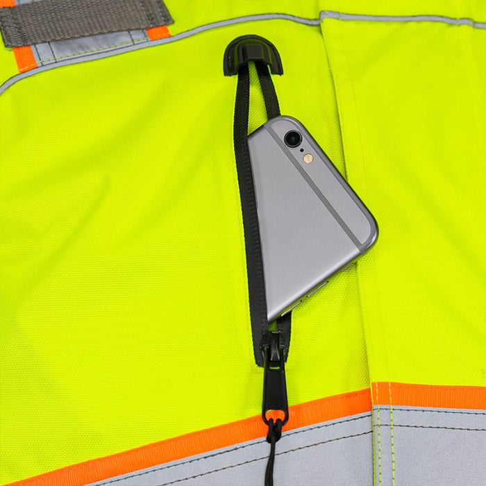 DOME75® DYNAMIC Series Hi-Vis ANSI Class 3 Black Bottom Thermal Bomber Jacket - DJB3832