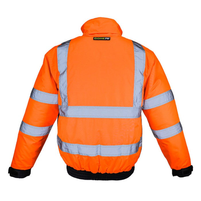 DOME75® DYNAMIC Series Hi-Vis ANSI Class 3 Black Bottom Thermal Bomber Jacket - DJB3832