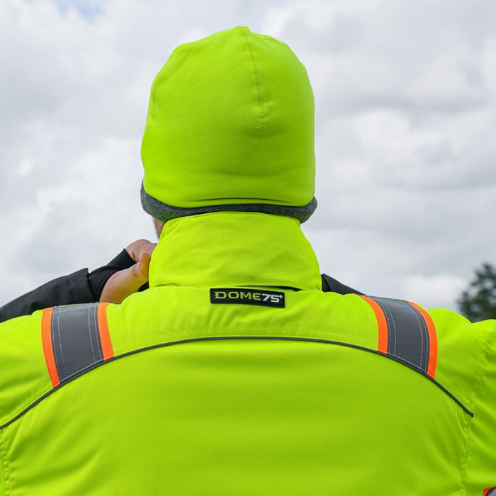 DOME75® DYNAMIC Series Hi-Vis ANSI Class 3 Black Bottom Thermal Bomber Jacket - DJB3832