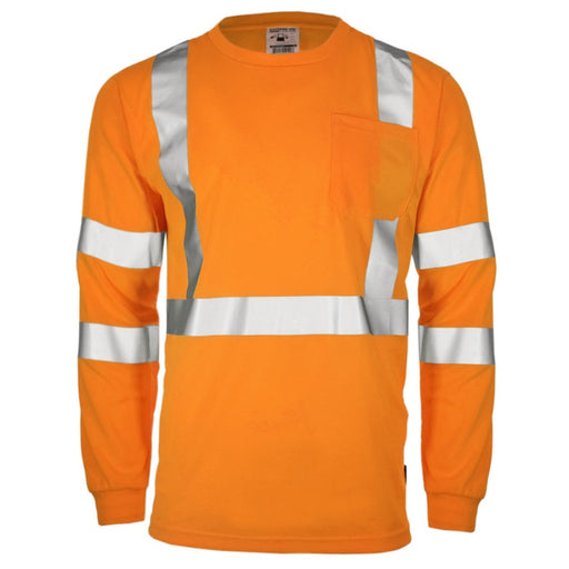 DOME75® DYNAMIC SERIES Hi-Vis ANSI Class 3 Viz-Dri Long Sleeve Safety Shirt - DSL1431