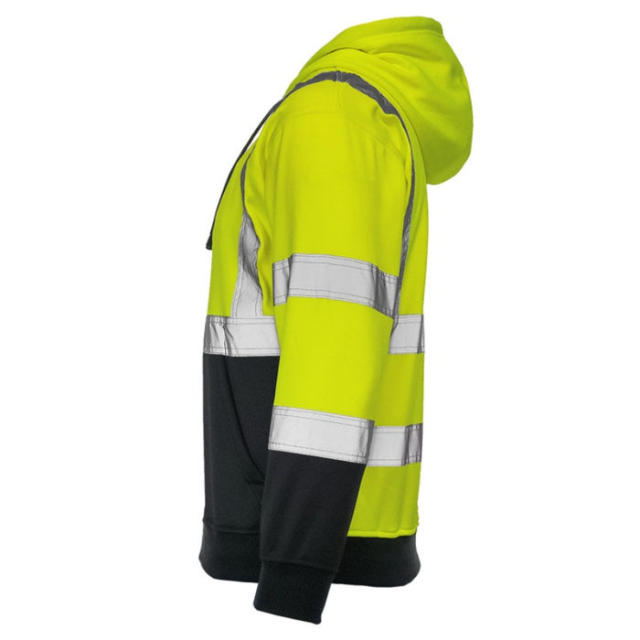 DOME75®  DYNAMIC Series Hi-Vis ANSI Class 3 Viz-Tuff Fleece Full-Zip Hoodie - DHZ1632