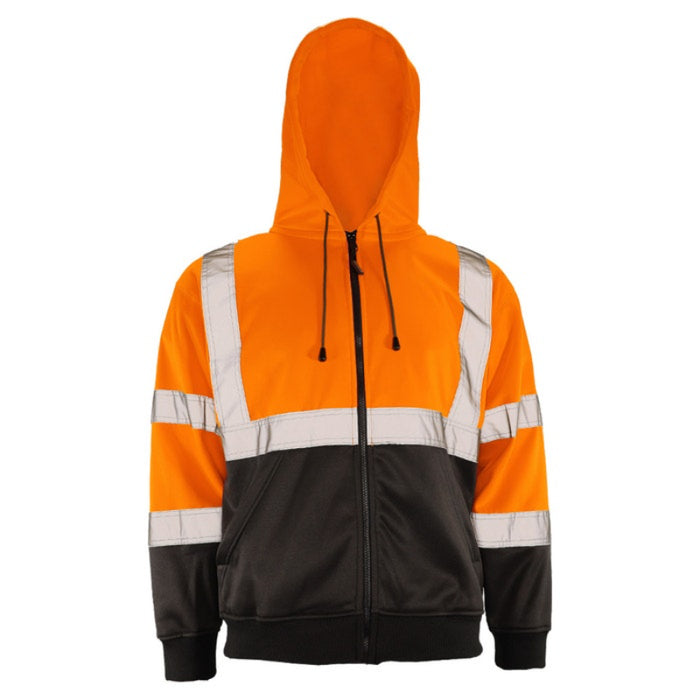 DOME75®  DYNAMIC Series Hi-Vis ANSI Class 3 Viz-Tuff Fleece Full-Zip Hoodie - DHZ1632