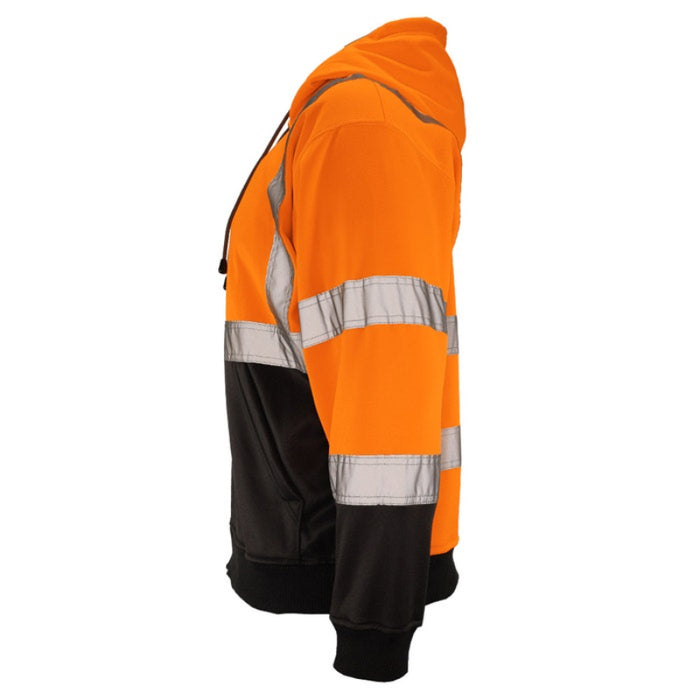 DOME75®  DYNAMIC Series Hi-Vis ANSI Class 3 Viz-Tuff Fleece Full-Zip Hoodie - DHZ1632