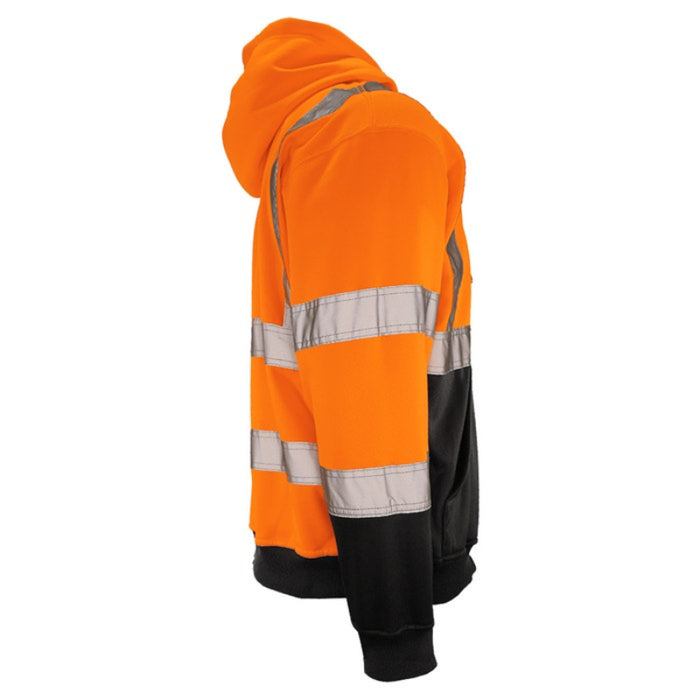 DOME75®  DYNAMIC Series Hi-Vis ANSI Class 3 Viz-Tuff Fleece Full-Zip Hoodie - DHZ1632