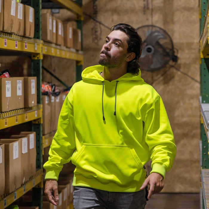 DOME75®  DYNAMIC Series High Visibility Viz-Tuff Fleece Pullover Hoodie - DHP1601