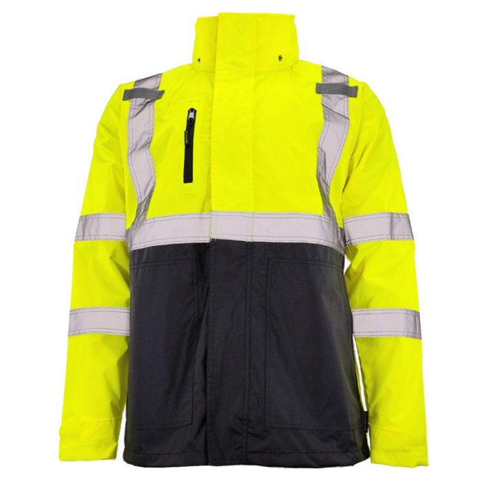 DOME75® DYNAMIC Series Rain Tamer Hi-Vis ANSI Class 3 Rain Jacket - DRC3432