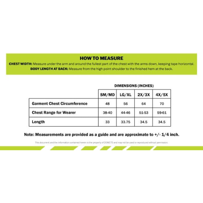 DOME75® DYNAMIC Series Rain Tamer Hi-Vis ANSI Class 3 Rain Jacket - DRC3432