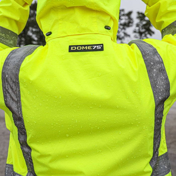 DOME75® DYNAMIC Series Rain Tamer Hi-Vis ANSI Class 3 Rain Jacket - DRC3432