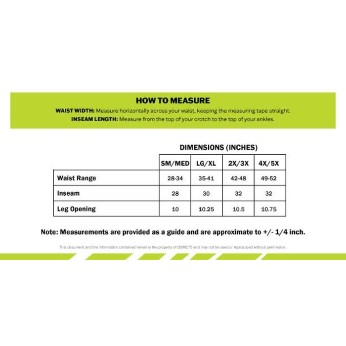 DOME75® DYNAMIC Series Rain Tamer Hi-Vis ANSI Class E Rain Pant - DRP3452