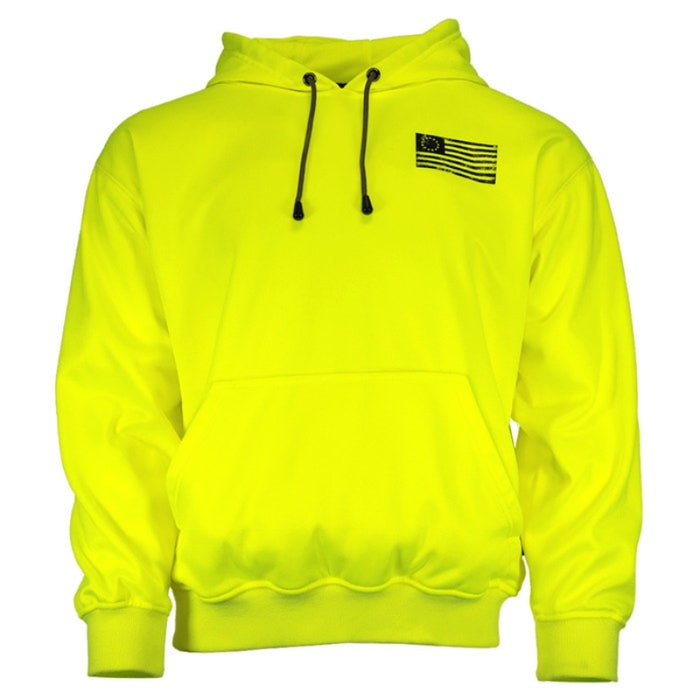 DOME75®  EXIUS Series Betsy Ross Flag Viz-Tuff Fleece Pullover Hoodie - EHP16102A