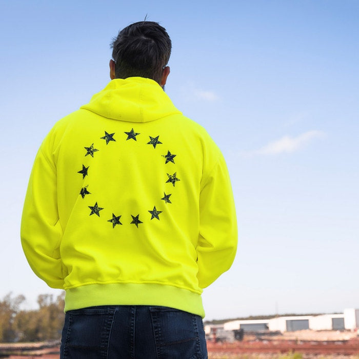 DOME75®  EXIUS Series Betsy Ross Flag Viz-Tuff Fleece Pullover Hoodie - EHP16102A