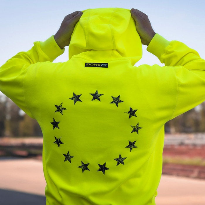 DOME75®  EXIUS Series Betsy Ross Flag Viz-Tuff Fleece Pullover Hoodie - EHP16102A