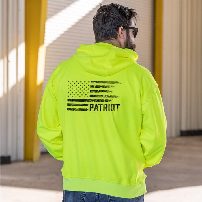 DOME75®  EXIUS Series The Patriot Flag Viz-Tuff Fleece Pullover Hoodie - EHP16106A