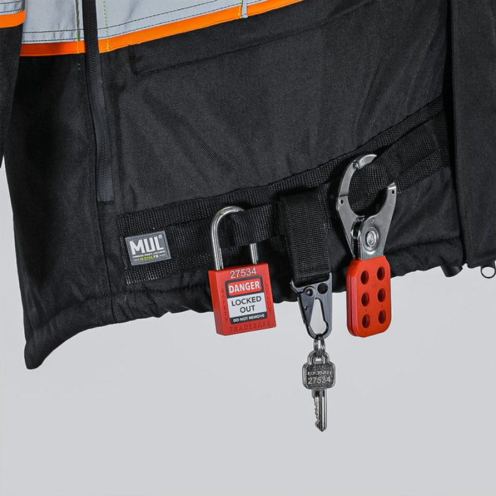 DOME75® OMNI Series Heavy Duty Hi-Vis ANSI Class 3 Black Bottom Thermal Insulated Winter Safety Jacket - OJC7735
