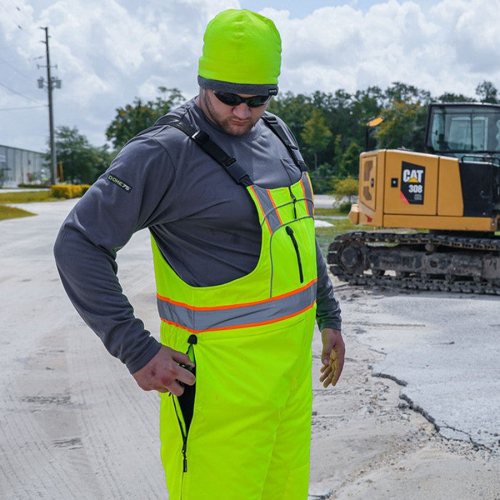 DOME75® OMNI Series Heavy Duty Hi-Vis ANSI Class E Thermal Insulated Winter Bib - OBB7755