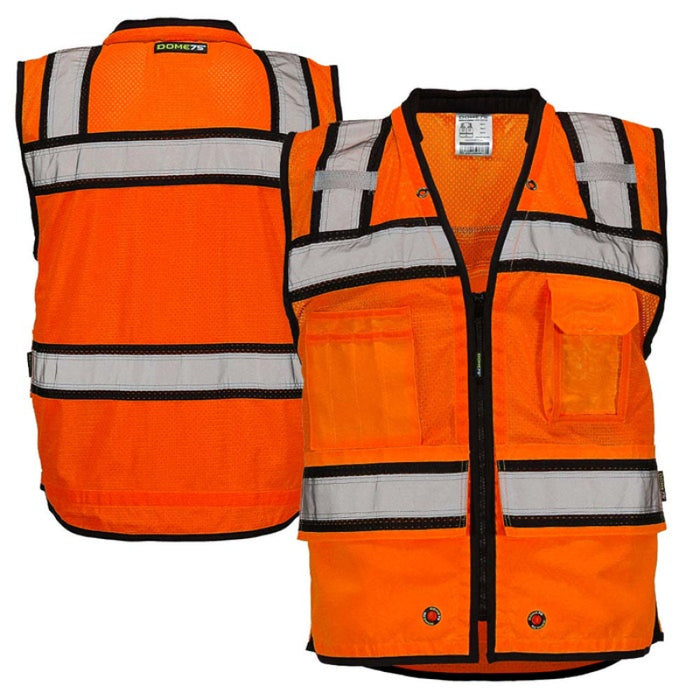 DOME75® OV6100 Hi-Vis ANSI Class 2 Heavy Duty Utility Vest with ProPocket™ - OV6124